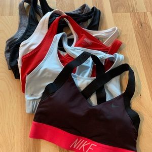 Lot of 6 Nike sports bras